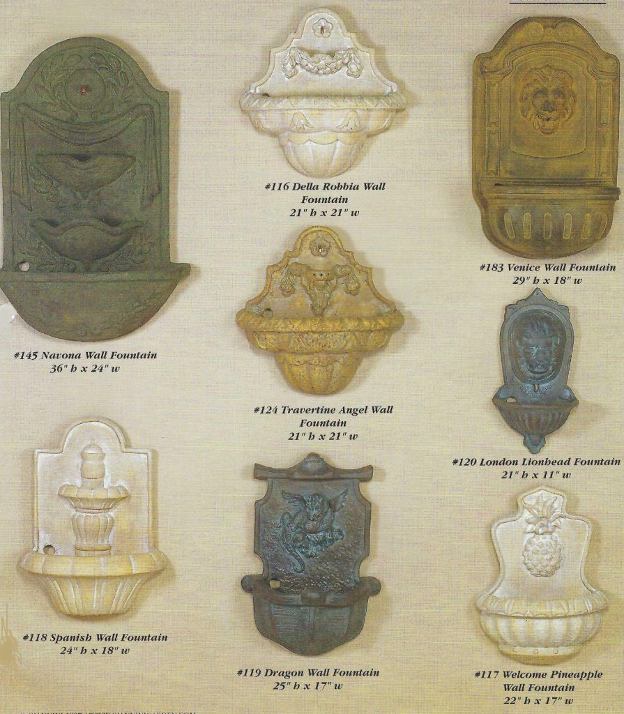 Italian Wall Fountains