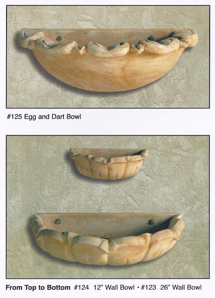 Petal wall bowls