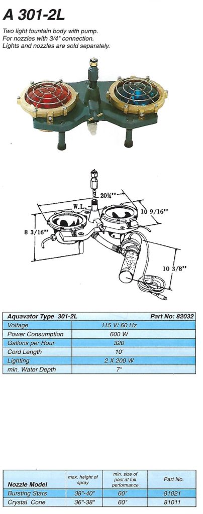 A 301-2L - call for pricing