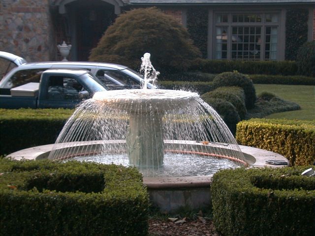 Elevate your concrete fountain with custom spray ring