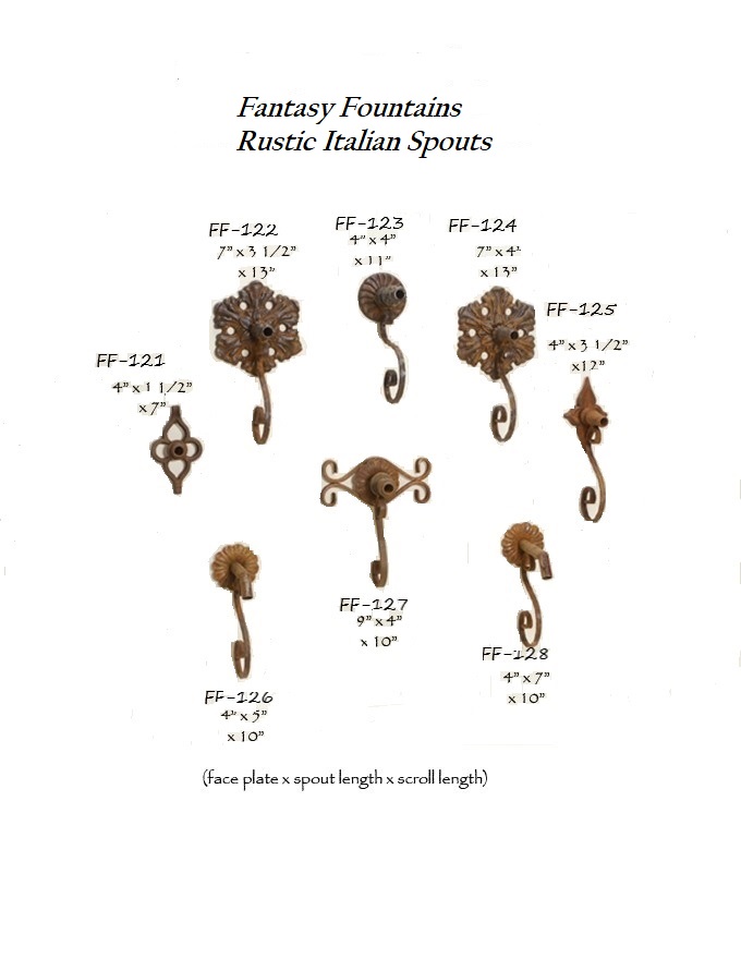 Rustic Spouts FF121-FF128