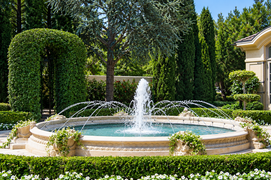 Large spray ring with center frothy