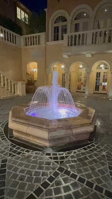 Courtyard fountain